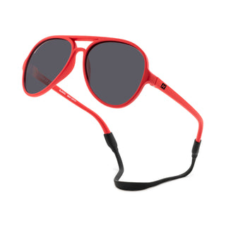 • Polarized, UV-protective lenses for maximum sun safety
• Flexible, kid-tough frames built to last
• Adjustable stay-on strap keeps sunglasses securely in place
• Available in a range of bold, trendy colors to suit every personality