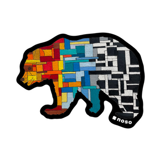 Stained Glass Bear - Stick On NOSO Patch
