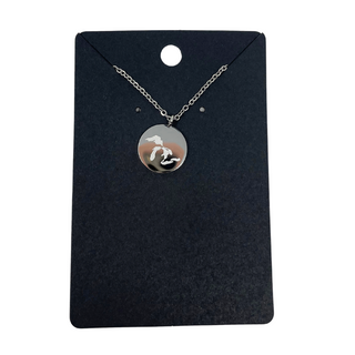 Embrace the spirit of the Great Lakes and carry a piece of their splendor with you every day!
Materials: Stainless steel
20mm round charm necklace.
Hypoallergenic