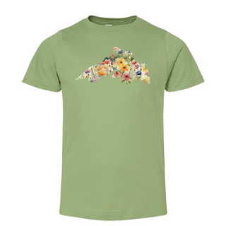 Youth Lake Superior T-Shirt made from 100% cotton, unisex kids tee with bold Great Lake graphic, designed in Northern Wisconsin by AdventureUs.