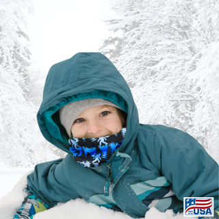 Look good and protect your neck and face from the cold and wind with a Neck Gaiter made in the USA by AdventureUs in Washburn Wisconsin. Made with high quality, pill-resistant Polartec® 200 Series fleece to keep adults and children warm and dry during cold weather and winter adventures. Neck warmers are a must-have addition to your cold weather layers.