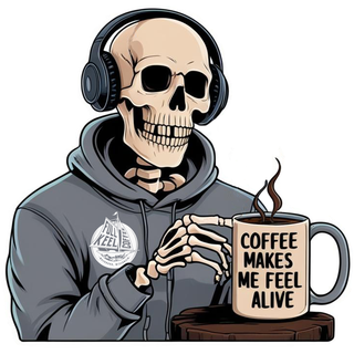 Coffee Makes Me Feel Alive - Vinyl Sticker