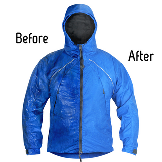 Wash-in waterproofing for rain and snow clothing. This waterproofer will make your wet weather clothes repel water like when they were new.  Great for adding water repellency to all hardshell clothing with water repellent finishes including GoreTex® and eVent®.  Revives breathability and restores water repellency. Easy machine and hand washing instructions on package. Eco-friendly garment and gear care