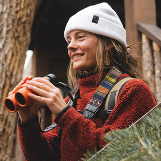 Comfy and stylish cotton woven tapestry outer layer
Durable and strong polyester base layer
Compatible with all Nocs optics
Adjustable Wrist Sinch  
Quick Release Clip
Designed for Max Grip And Protection
No-Matter-What Lifetime Warranty