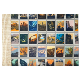 Brighten up your favorite sleep space with a beautiful, soft pillowcase.  This pillowcase is a perfect gift for the National Parks enthusiast in your life.  Standard Size measures 30" x 20" One pillowcase Washing Instructions: Machine Wash Cold/Tumble Dry Low Product designed and sewn by AdventureUs in Northern Wisconsin  Materials: 100% cotton Riley Blake Designs™ National Parks Badges fabric