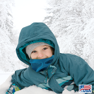 Look good and protect your neck and face from the cold and wind with a Neck Gaiter made in the USA by AdventureUs in Washburn Wisconsin. Made with high quality, pill-resistant Polartec® 200 Series fleece to keep adults and children warm and dry during cold weather and winter adventures. Neck warmers are a must-have addition to your cold weather layers.