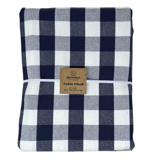 Premium Material – Woven from high-quality yarn-dyed cotton for a rich, classic look
Generously Sized – Measures 60" x 108" to fit 8' tables with room to drape
Durable & Reusable – Built to withstand everyday use, from family dinners to outdoor picnics