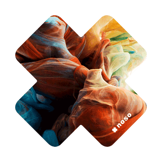 Ink Drops Red Rocks X - Stick On NOSO Patch