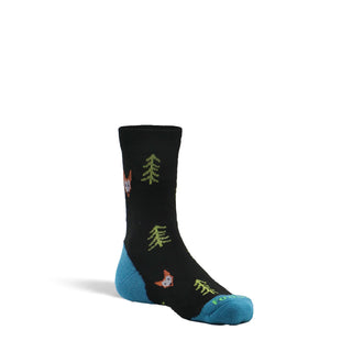 Fox River Backcountry lightweight  kids hiking socks reinforced heel and toe, ribbed arch support, and breathable —ideal for outdoor adventures.