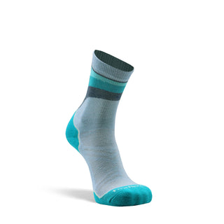 Fox River Backcountry lightweight hiking socks in neutral tones, featuring reinforced heel and toe, ribbed arch support, and breathable mesh panels—ideal for outdoor adventures.