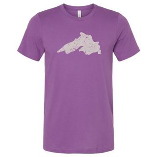 Weathered Lake Superior T-shirt - Royal Purple