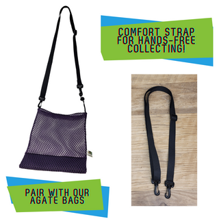 This drawstring mesh bag is the perfect accessory for all your nature walks, whether you're beachcombing or hiking in the woods. Great for rock hunting, foraging, beach glass collecting, sea shells, pinecones, and as a beachcomber tote. Drawstring, toggle closure with durable mesh and a fine weave bottom to keep your treasures in but let sand out. Main body mesh is made using eco-friendly remnant fabric. Made in Wisconsin, USA