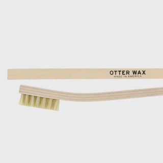 The natural bristles are relatively stiff, allowing this brush to scrub away dirt, dust, debris, and stains, but soft enough to not scratch leather or pull at the threads of fabric.  This is a versatile brush that's great to have since it can be used to clean a wide variety of fabrics and leathers.
