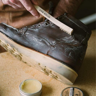 Leather Salve Conditioner restores suppleness, luster, and shine to dehydrated leather and helps protect from future damage.