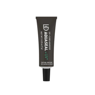 Repair your gear in a snap with Gear Aid's easy to use products. Ideal for Repairs dry suit, rainwear, waders, dry bags, neoprene, and more. Adhesive. Instant and Fast. Flexible. Waterproof. Abrasion Resistant. Dries Clear. USA Made