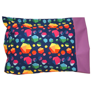Brighten up your bedroom with a beautiful, soft pillowcase.  Standard size (20" x 30") Listing is for one pillowcase Made HERE | Made WELL Great as gifts! Let us personalize it for you with custom embroidery. Material: 100% cotton