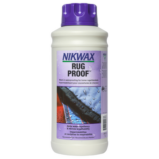 Wash-in waterproofing for indoor/outdoor rugs and blankets.  Great for adding water repellency to camp blankets, porch blankets, horse blankets & rugs including those with breathable linings such as GoreTex® and Rambo®.