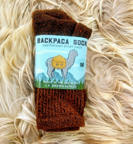 Backpacka Alpaca Socks are perfect for your adventure- Cozy, USA Made, Natural, Made to Last!