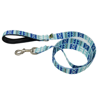 AdventureUs Dog Leash Winter Pines- Wish you were out in the woods?  These matching tribal pines prints will evoke that quiet solitude that comes with hikes through the forest.