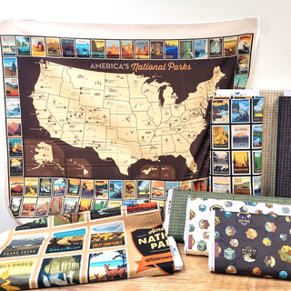 Show your love of the outdoors with this perfect line of National Parks Fabric.