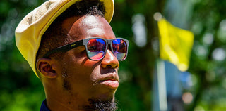 Big golf sunglasses for golfers with bigger noggins. See the course through polarized rose-tinted lenses with It’s All in the Hips wide-fit sunglasses.No Slip: Special grip coating eliminates slippage while sweating No Bounce: Snug and lightweight frame with a comfortable fit to prevent bouncing during high-impact sports All Polarized: Enhances colors and contrast for added detail, Polarized lenses with UV400 protection against UVA/UVB rays