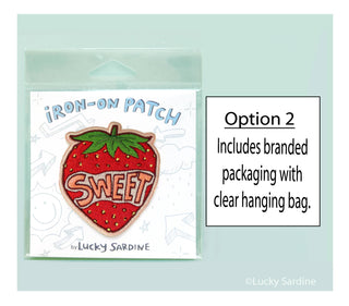 Sweet Strawberry, Retro 70s & 80s Embroidered Iron-On Patch: No (Loose Patches)