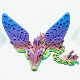 Medium 3D Printed Dragons with Wings – Assorted Colors