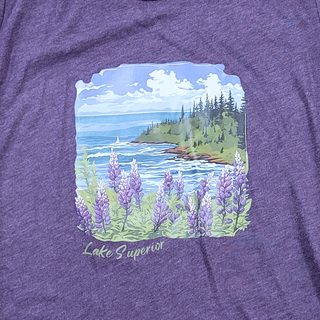 Lupine Shoreline Lake Superior T-shirt