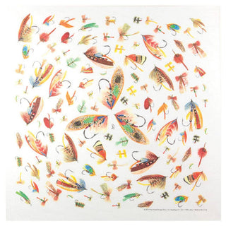 Printed Image Fly Fishing Hooks Bandanna