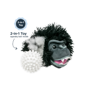 Grizzly 2-in-1 Fetch Ball Dog Toy