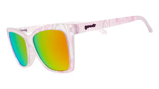 These limited-edition sunglasses are just for you. Featuring glossy pink translucent marble frames &amp; pink reflective polarized lenses

These amazing shades are the real deal. Super-stylish &amp; perfect for all your adventures!&nbsp; Be the envy of your friends this summer season!&nbsp; Great sunglasses for kids and adults.