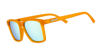 Slim-fit active shades with mirrored reflective lenses to reduce glare and hide your eyes from the big spoon haters.

These lil goodrs offer the same great benefits as our other frame styles, but they're perfectly suited for petite noggins. They're approximately 9% smaller in width than our OGs so they're better suited for smaller, more narrower noggins and faces. Clear, translucent frames with blue reflective lenses in our smallest fit.