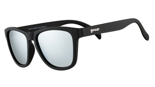 Black frames + chrome reflective lenses = timeless style

These amazing shades are the real deal. Super-stylish &amp; perfect for all your adventures!&nbsp; Be the envy of your friends this summer season!&nbsp;

Great sunglasses for kids (~7 years &amp; up) and adults.

POLARIZED: Glare reducing, polarized lenses with UV400 protection against UVA/UVB rays
NO Slip: Special grip coating eliminates slippage while sweating
NO Bounce: Snug and lightweight frame with a comfortable fit to prevent bouncing