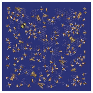 Printed Image Glow-in-the-Dark Bees Bandanna