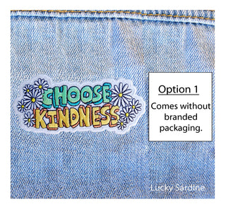Choose Kindness Daisy Flower, Kind Embroidered Iron-On Patch: No (Loose Patches)