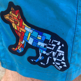 Stained Glass Fox - Stick On NOSO Patch