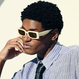 Stand out from the crowd with Luxe G, sleek rectangular sunnies.

No Slip: Special grip coating eliminates slippage while sweating
No Bounce: Snug and lightweight frame with a comfortable fit to prevent bouncing during high-impact sports
All Polarized: Glare reducing, polarized lenses with UV400 protection against UVA/UVB rays