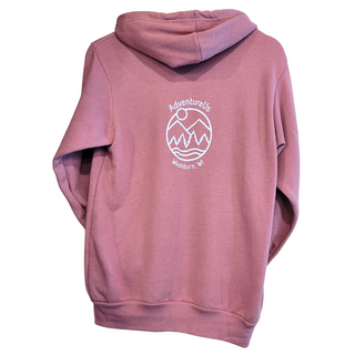 Ferns Sweatshirt - Zip Up Hoodie - Mauve - AdventureUs