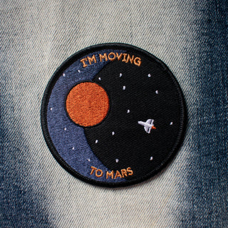 I'm Moving To Mars (Iron-On Patch)