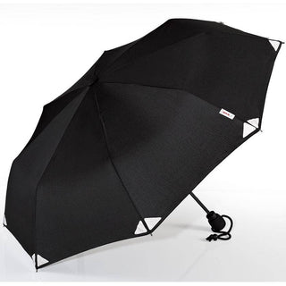 EuroSCHIRM Light Trek Compact Trekking Umbrella: Reflective Black