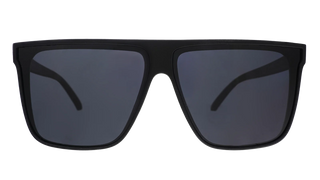 &nbsp;Black wide-fit, oversized flat-top sunglasses with black non-reflective lenses.

These amazing shades are the real deal. Super-stylish &amp; perfect for all your adventures!&nbsp; Be the envy of your friends this summer season!&nbsp;

Great sunglasses for kids (~7 years &amp; up) and adults.

POLARIZED: Glare reducing, polarized lenses with UV400 protection against UVA/UVB rays
NO Slip: Special grip coating eliminates slippage while sweating
NO Bounce: 