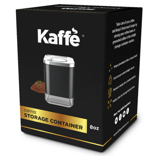 Kaffe Coffee Canister Storage Container Stainless Steel: 16oz