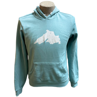 Crackled Lake Superior - Sponge Fleece Hooded Sweatshirt- Multiple Colors