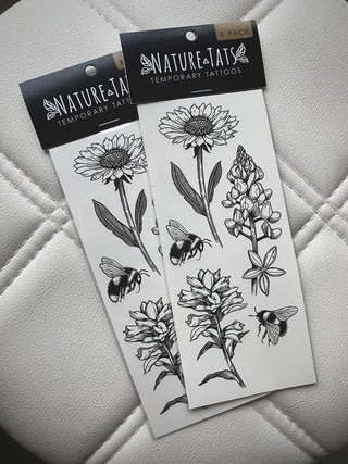 Wildflowers Temporary Tattoo: 1 Pack