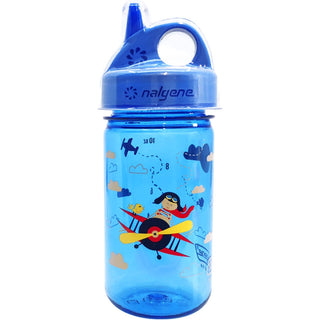 Nalgene 12oz Kids Grip-N-Gulp Sustain Bottle - 50% Recycled: Blue (w/ Cover)