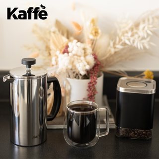 Kaffe Coffee Canister Storage Container Stainless Steel: 16oz