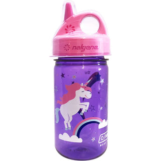 Nalgene 12oz Kids Grip-N-Gulp Sustain Bottle - 50% Recycled: Blue (w/ Cover)