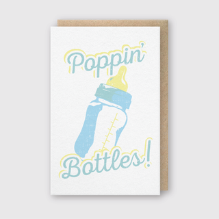Poppin Bottles Greeting Card: 3 3/8" X 5 3/8"