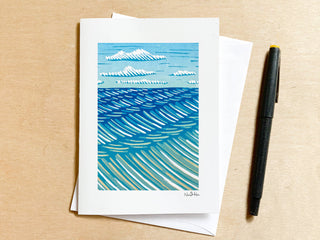 Afternoon Breeze Blank Greeting Card: With Clear EcoSleeve