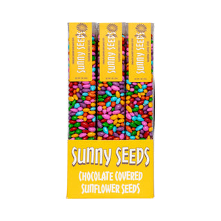 Rainbow colored Sunny Seeds in 3 oz tubes